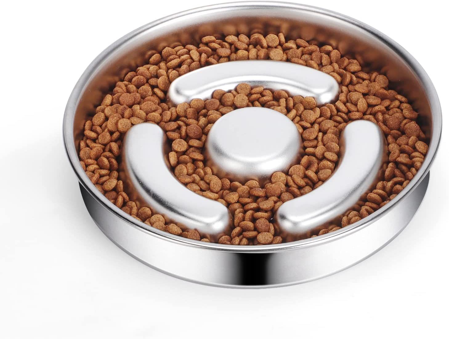 Enhance Your Pet's Mealtime with Our Stainless Steel Pet Slow Feeder Bowl
