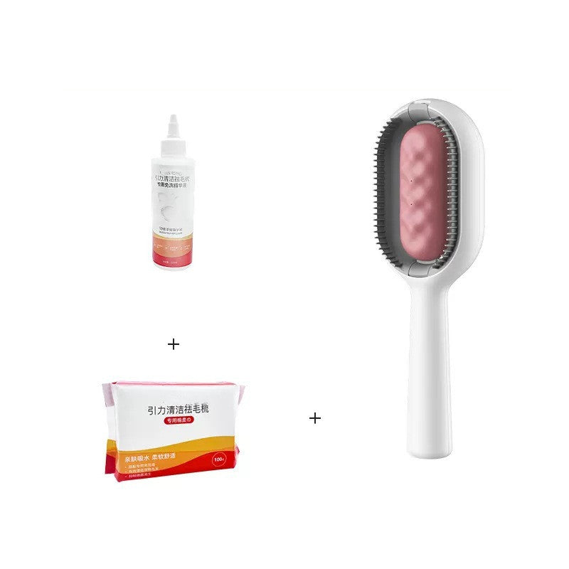 Self Cleaning Pet Dematting Brush For Loose Hair Removal
